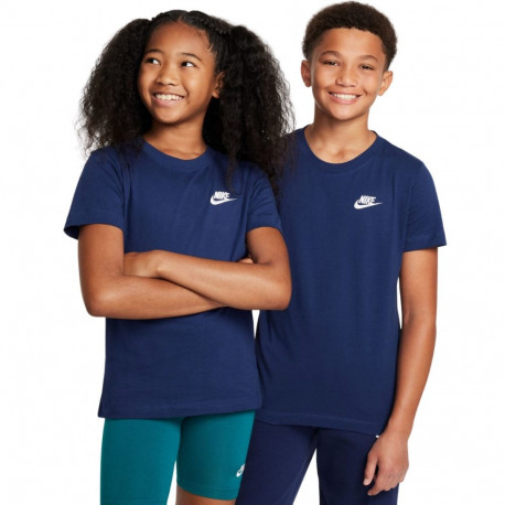 Nike laste t-särk FZ5177 410 S, tumesinine