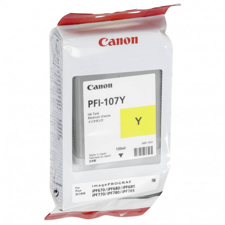 Canon ink cartridge PFI-107 Y, yellow