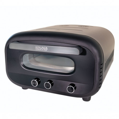 Pizzaofen Don Alfredo (schwarz, 1.700 Watt, für Pizzen bis ca. Ø 30cm)