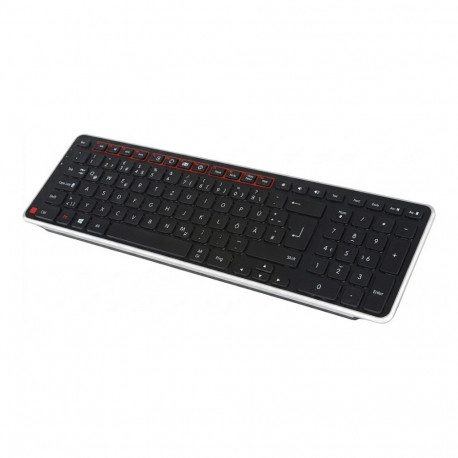"Contour Balance Tastatur wireless DE-Layout schwarz/silber retail"