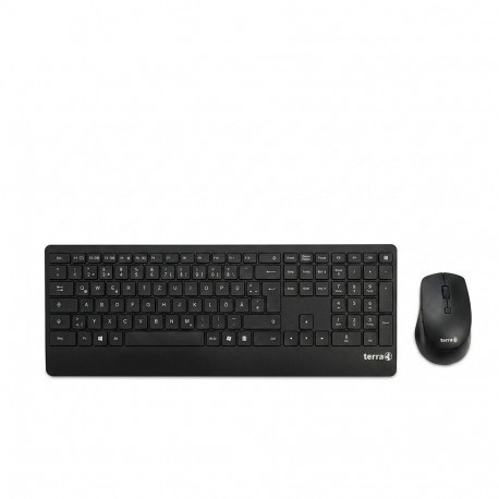 "TERRA Desktop 4000 Wireless AES [DE] USB black Copilot Tastatur+Maus, QWERTZ, 105 Tasten,"