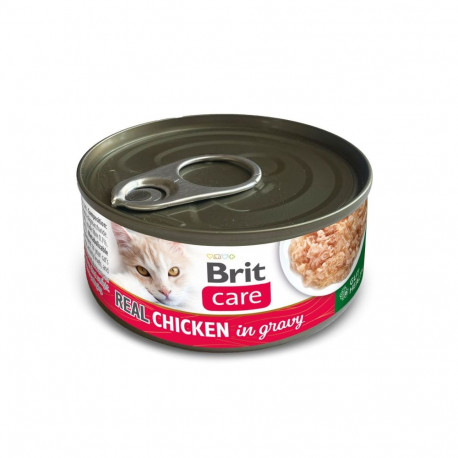 Brit Care Real Chicken in gravy wet food for cats 80g