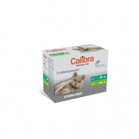 Calibra Premium Sterilised wet food multipack for cats 12x100g