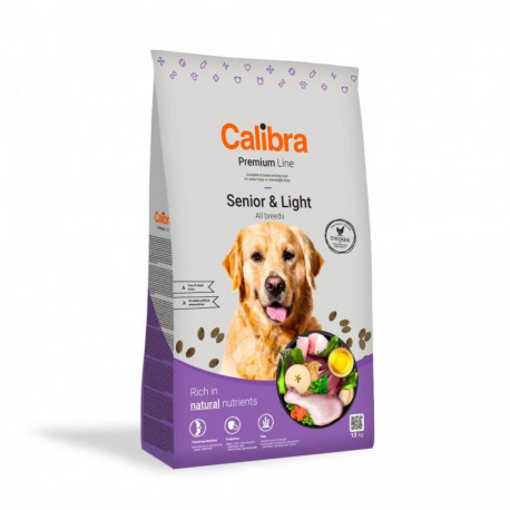 Calibra Premium Senior & Light dog food 12kg