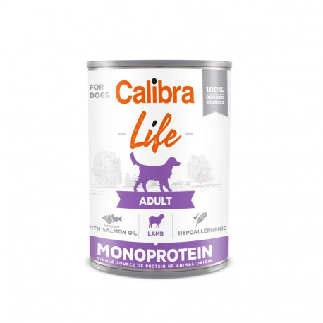 Calibra Life Adult Lamb canned food for dogs 400g