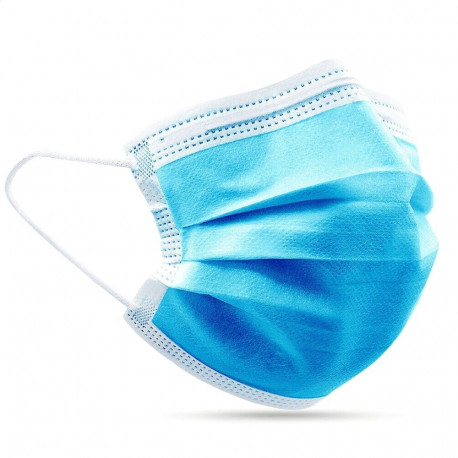 PROTECTIVE FACE MASKS 3-PLY 50 PACK