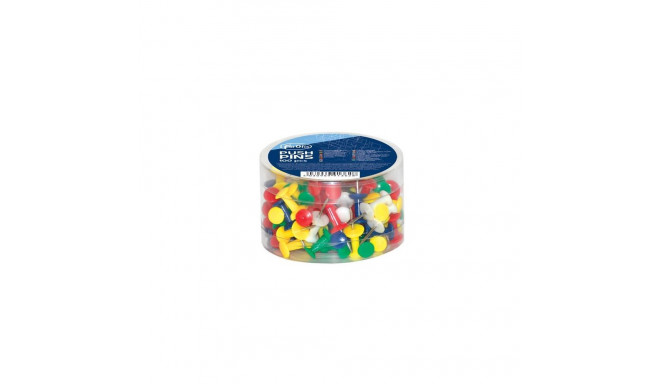 DRAWING PINS COLORED 100PCS