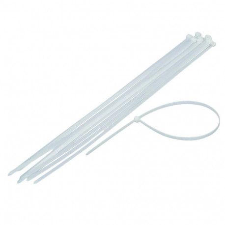 CABLE TIES 7.5X250MM 100PCS WHITE
