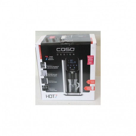 Caso SALE OUT. 01875 HOT 7 Turbo Hot water dispenser, Capacity 2.7 L, Black/Stainless Steel | SALE O