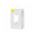 Baseus "GaN5 Pro wall charger 2xUSB-C + USB, 65W White"