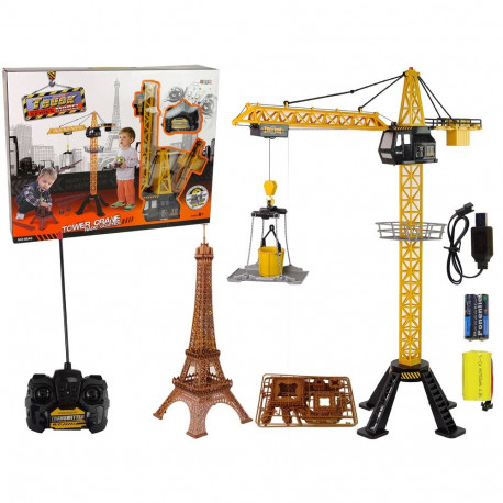 Wysoki dźwig žurav ehituslik 90 cm R/C pult Eiffelitorni