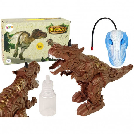 Dinozaur kaugjuhitav pruun auruprojektor