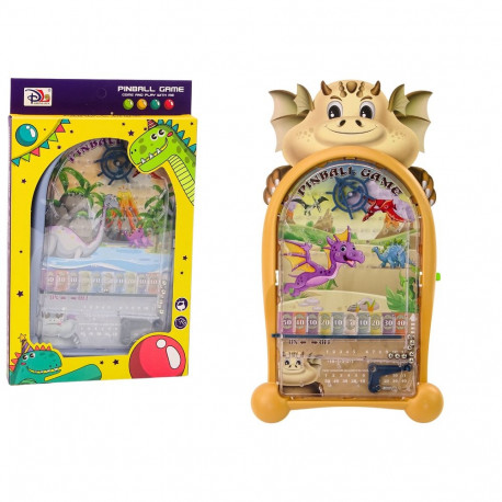 Gra Zręcznościowa Pinball Dinozaury Smok Stojak Beżowy
