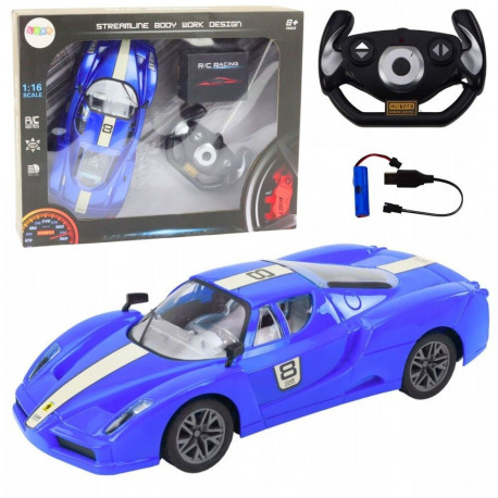 Auto sportlik kaugjuhitav 1:16 R/C sinine