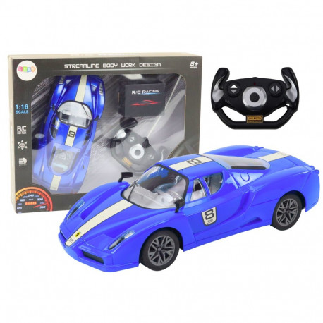 Auto sportlik kaugjuhitav 1:16 R/C sinine