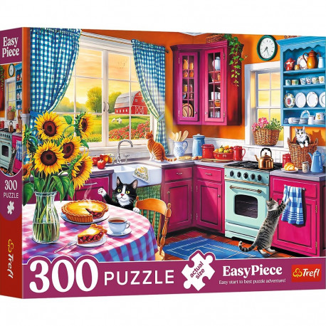 Trefl pusle 23102, 300-osaline EasyPiece, hommik köögis