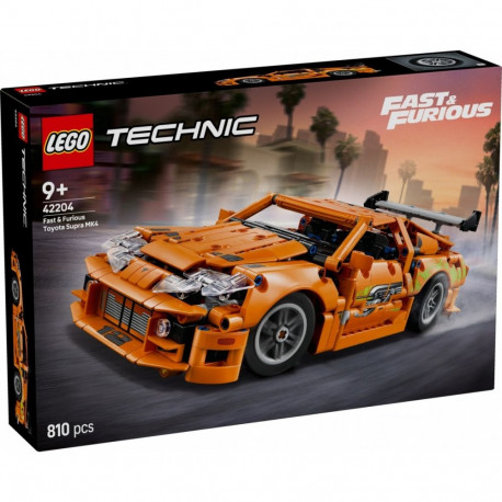Klocki technic 42204 kiire ja vihane toyota supra mk4 mänguauto