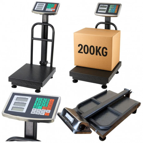 Elektrooniline lao platvormkaal LCD 200kg täpsus 20g