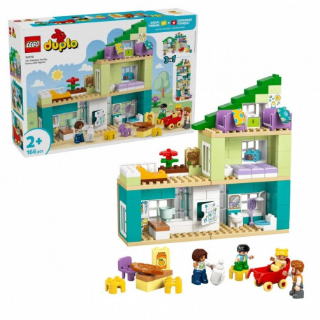 Duplo 10470 moodne pereelamu 3 ühes figuuridega
