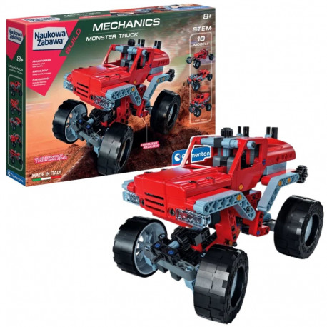 Naukowa Zabawa Klocki laboratoorium mehaanika monster truck poola keeles Clementoni 50062