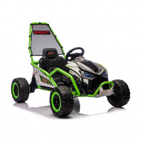 Akusõiduk DM-107 24V7 drift vaikne mootor, roheline