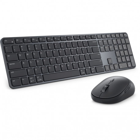 Keyboard and Mouse Set - Dell Pro 7 Slim KM726, Full-Size, Wireless, Black