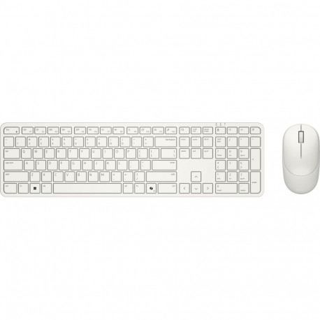 Keyboard and Mouse Set - Dell Pro 5 KM526 Wireless QWERTY Layout with Numeric Keypad - Light Ash
