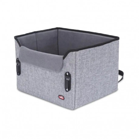 Pet Travel Accessory - ZOLUX Nomad S Car Seat For Dogs 5-10 Kg, Recycled Material, Grey
