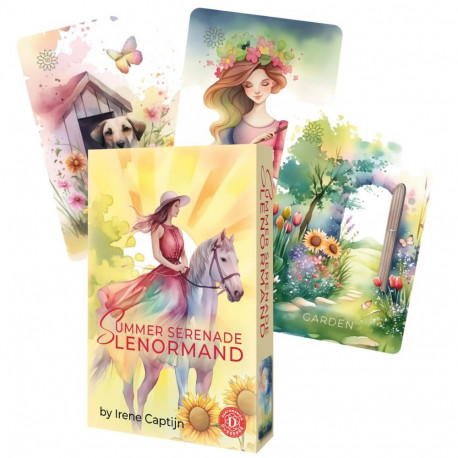 Fortune Telling Cards - Summer Serenade Lenormand Deck 36 Cards With Guide