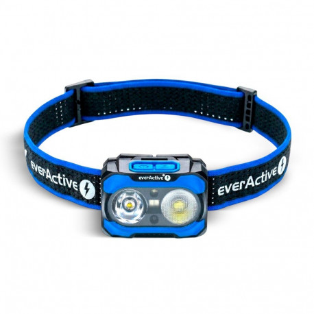 Headlamp - everActive HL-600R Owl 600 Lumens, USB-C, 9h Eco Mode, Black