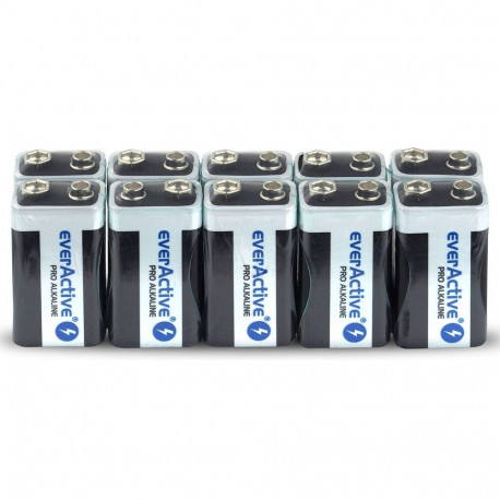 Battery - everActive Pro Alkaline 6LR61 650 mAh Batteries, 10 pcs