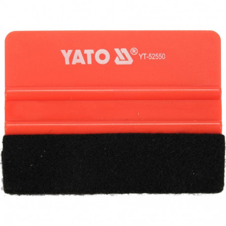 Squeegee with felt edge for films and decals application 100x73 mm PVC YT-52550 Yato