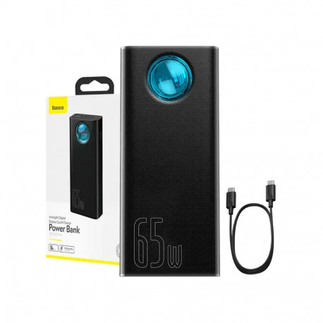 Powerbank Baseus Amblight 30000mAh, 4xUSB, USB-C, 65W (black)