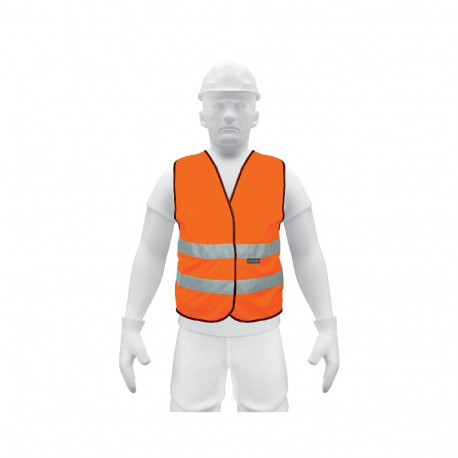 Truper high-viz dafety vest one size, orange (50pcs)