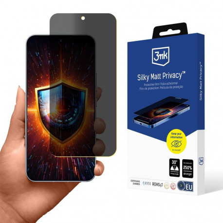 3mk Silky Matt Privacy™ matte privacy screen protector for Honor 400