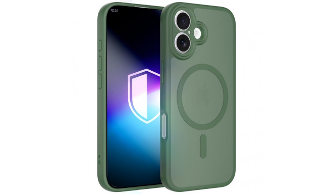 3mk Misty MagCase for iPhone 16 - green