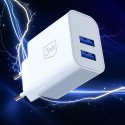 3mk FlowPower 10W 2.4A 2A Wall Charger - White