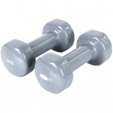 Profit vinüülhantlid DK 4102 2x3kg, hallid