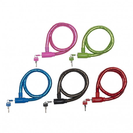 Zapięcie rowerowe Dunlop cable lock D18mm 80 cm ST 5ass 63749