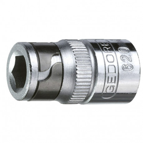Bit-Adapter 1/4" vierkant > 1/4" sechskant (chrom)