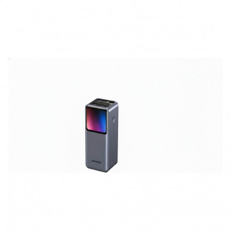 "UGREEN PB726 20.000mAh 165W Powerbank 2x USB-C 1x USB-A ausziehbares USB-C Kabel TFT Display"