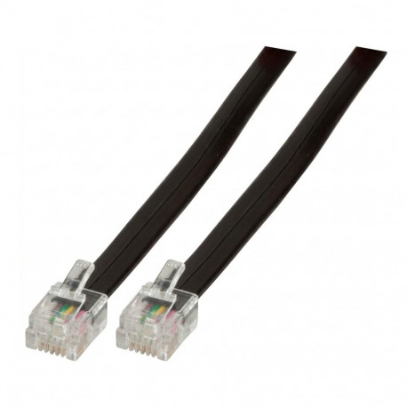 "EFB Modularkabel RJ12 (6/6) - RJ45 (8/8), schwarz, 6 m"