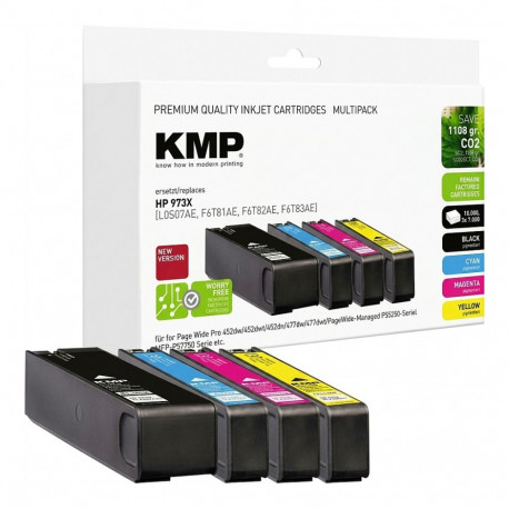 KMP HP tindipatroonid NR.913X mitmikpakend 7000-10000S. Hybrid-Chip täidetud