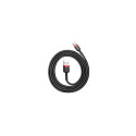 Baseus Type-C Cafule Cable 3A 1m Red + Black (CATKLF-B91)