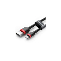 Baseus Lightning Cafule Cable 1.5A 2m Red + Black (CALKLF-C19)