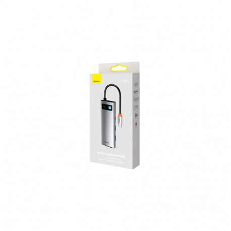 Baseus HUB Metal Gleam series 7-in-1 Multifunctional (Type-C to 2x USB 3.0, PD 100W / HDMI 4K 30Hz /