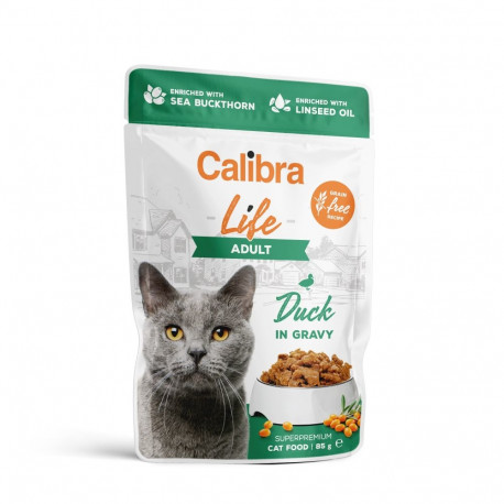 Calibra Life Adult Duck märgtoit kassidele 85g