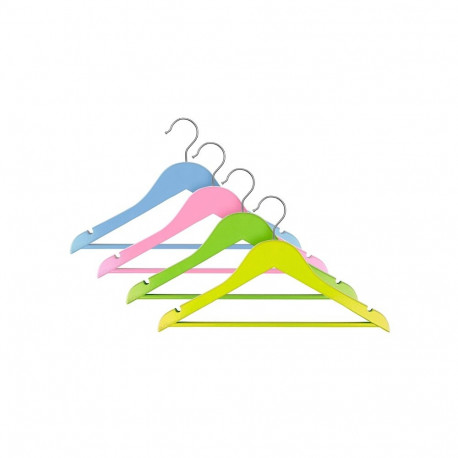 WOODEN CHILDREN HANGER SET LSK007 4 PCS