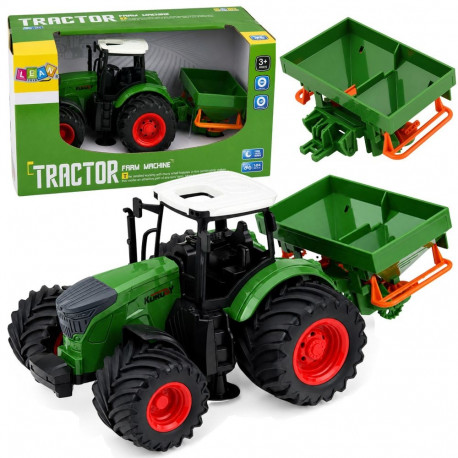 põllutöötraktor külvikuga kummratastega 1:24