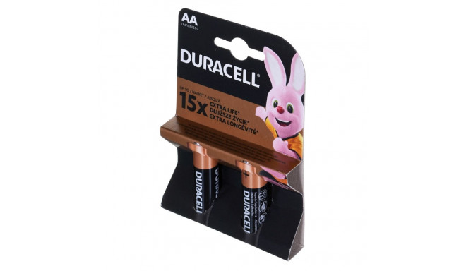 Batteries - Duracell Basic AA/LR6 K2 - Socket Plate 2 pcs.